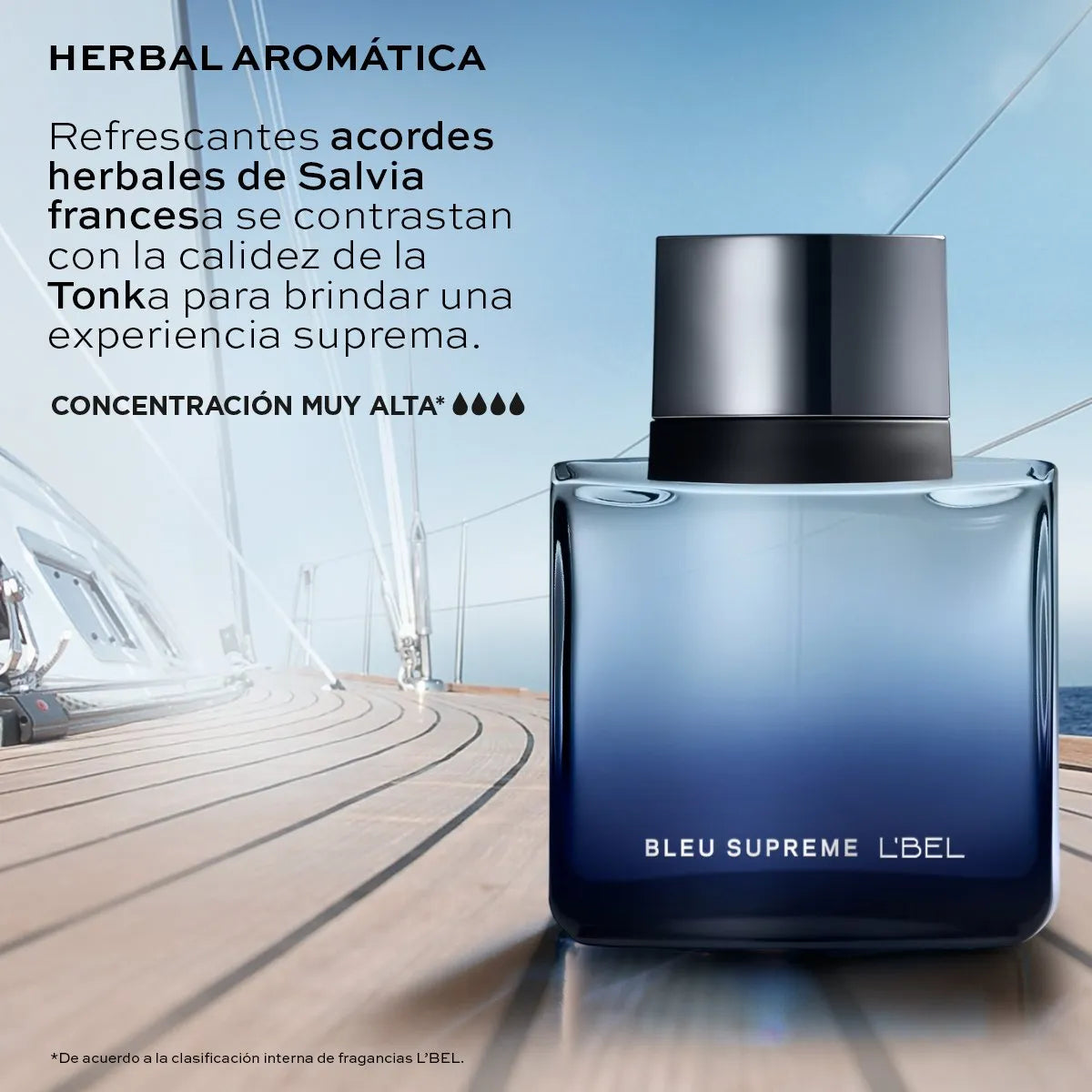 Perfume de Hombre Bleu Supreme Cont. 90 ml