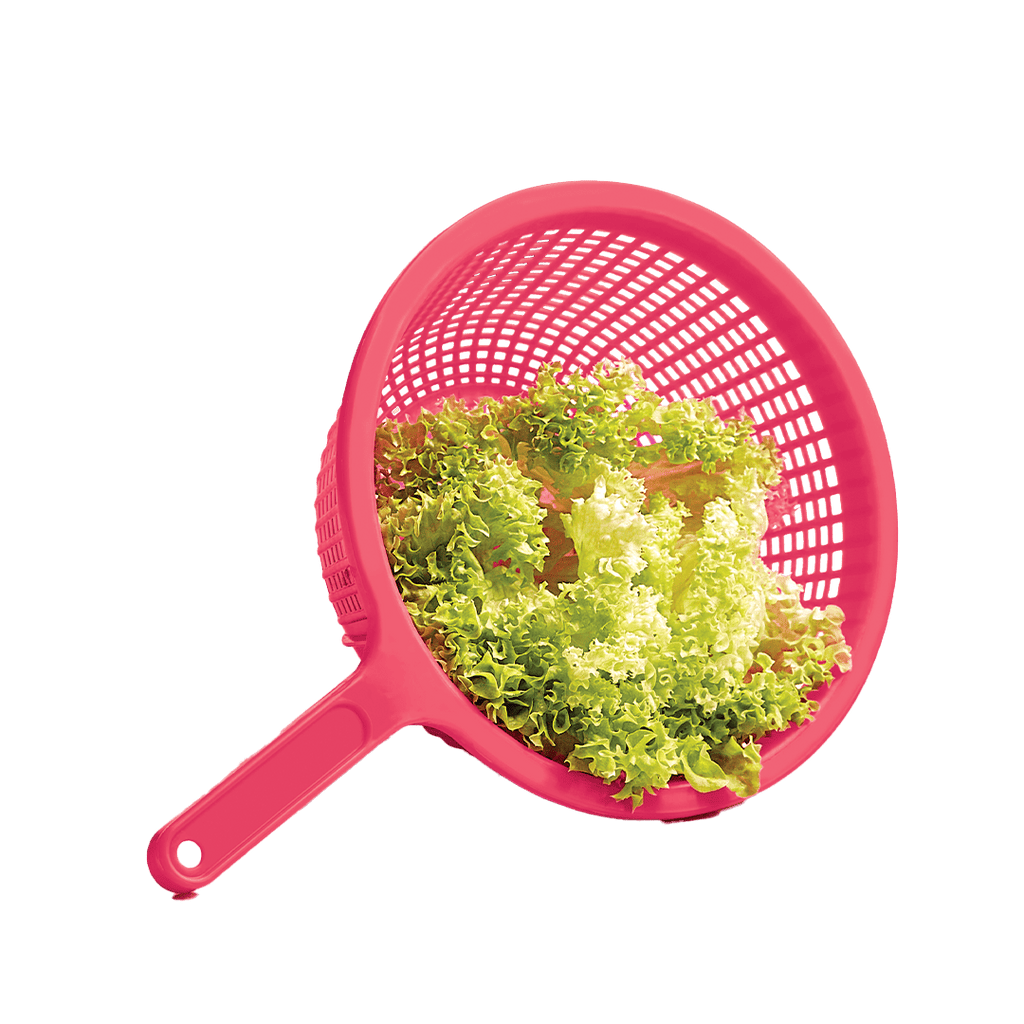 Colador Plástico Fucsia Pasta Verduras 26.5 cm ¡Liquidación!