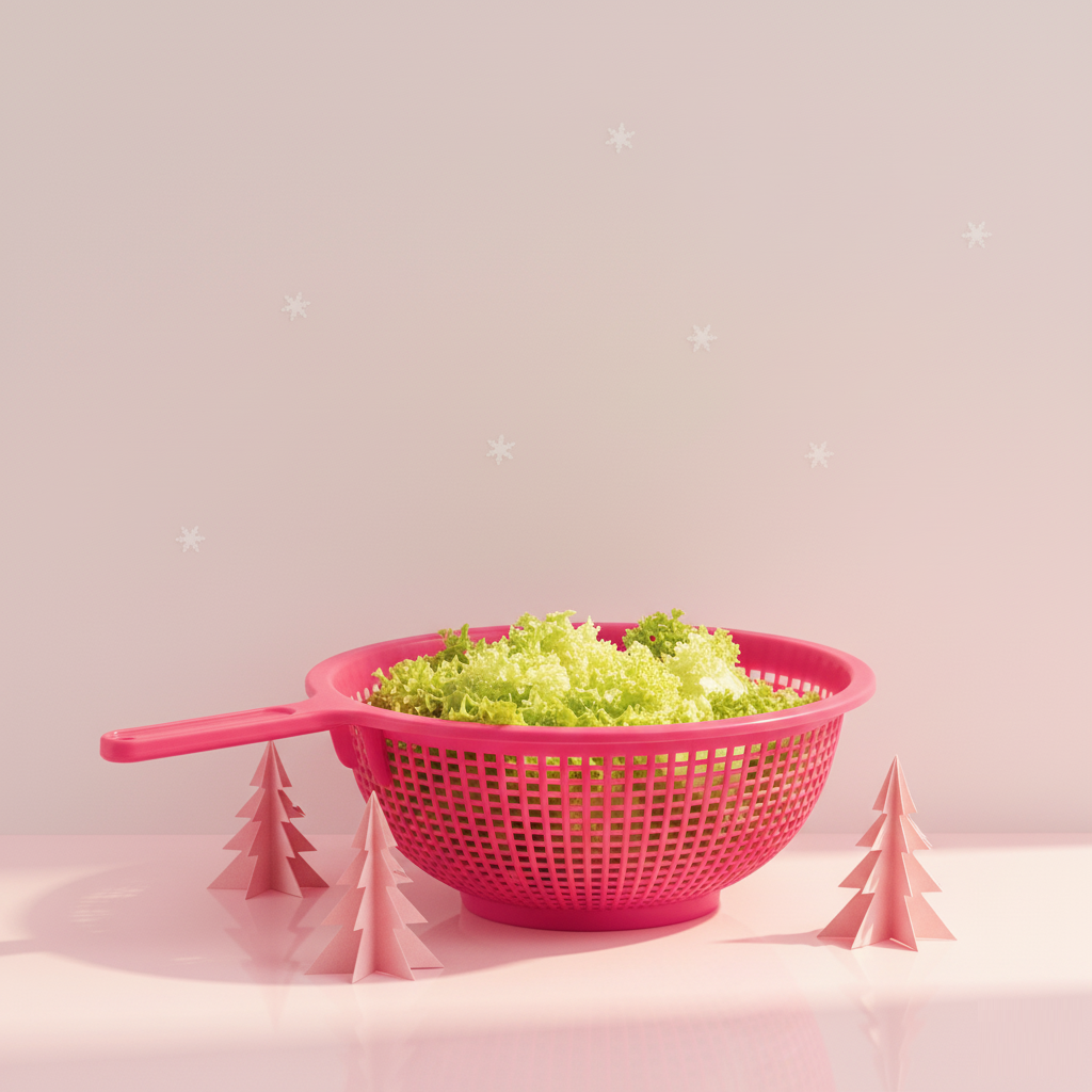 Colador Plástico Fucsia Pasta Verduras 26.5 cm ¡Liquidación!