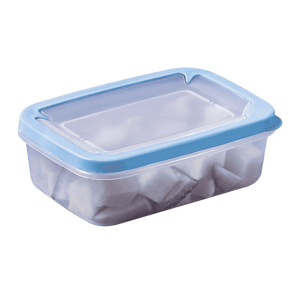 Contenedor Plástico Azul 500ml Traslúcido Organizador