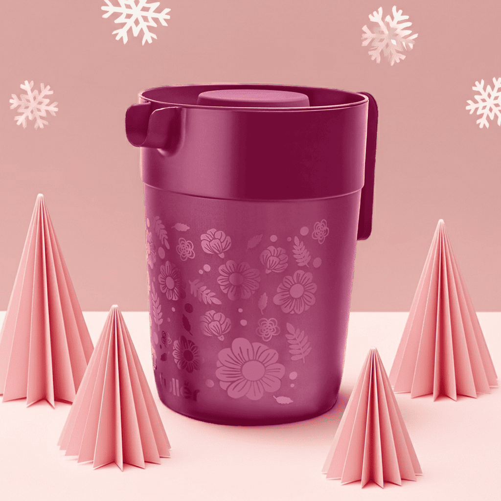 Jarra Jumbo Guinda 4 Litros ¡Sirve hasta 16 Vasos!