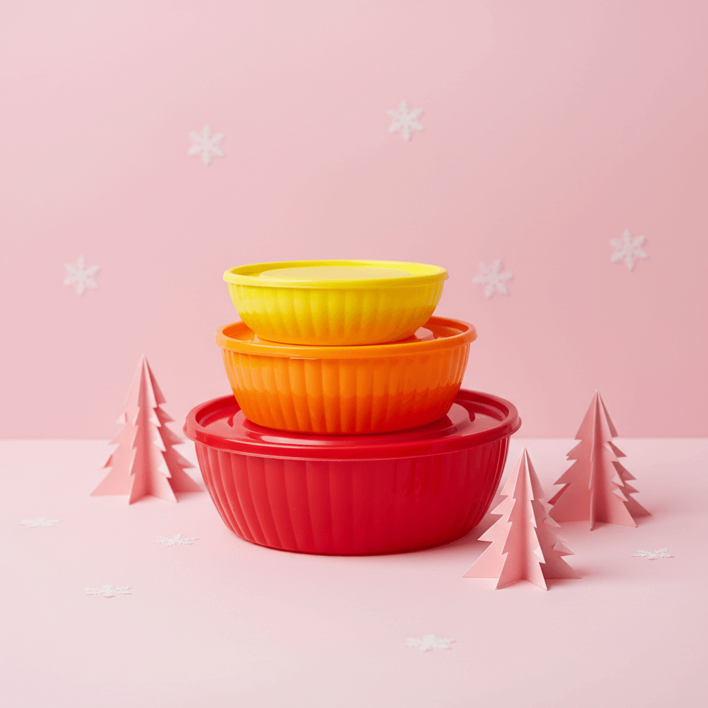 Set 3 Plastirefractarios Válvula Multicolor 500ml a 2.5 L