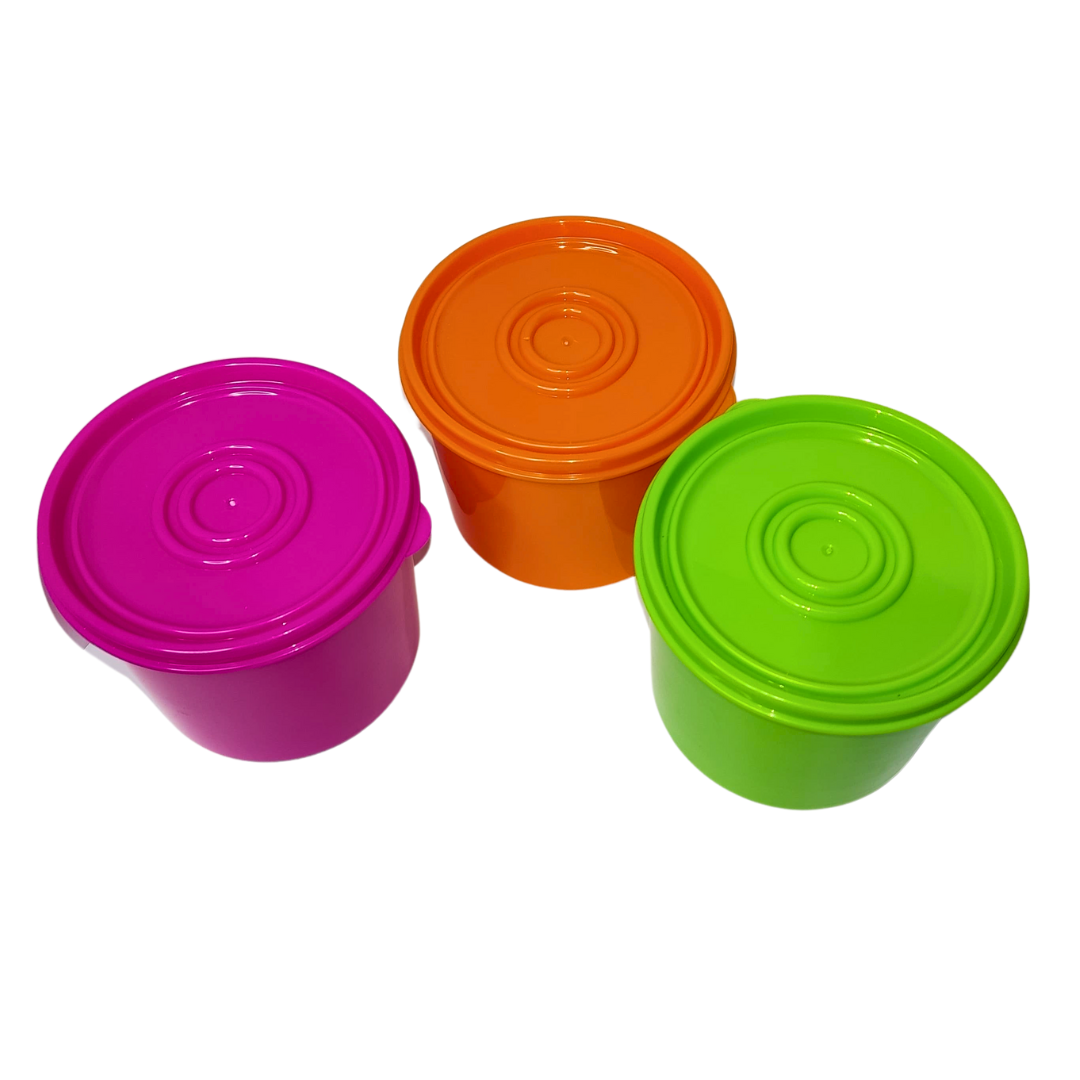 Set 3 Contenedores Tapa 700 ml Microondas Raciones