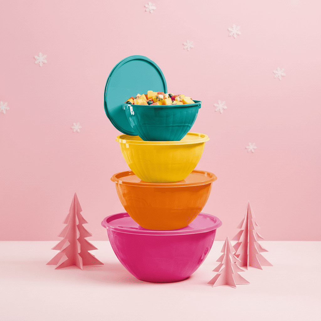 Set 4 Bowls Jumbo Multicolor Tapa Apilables