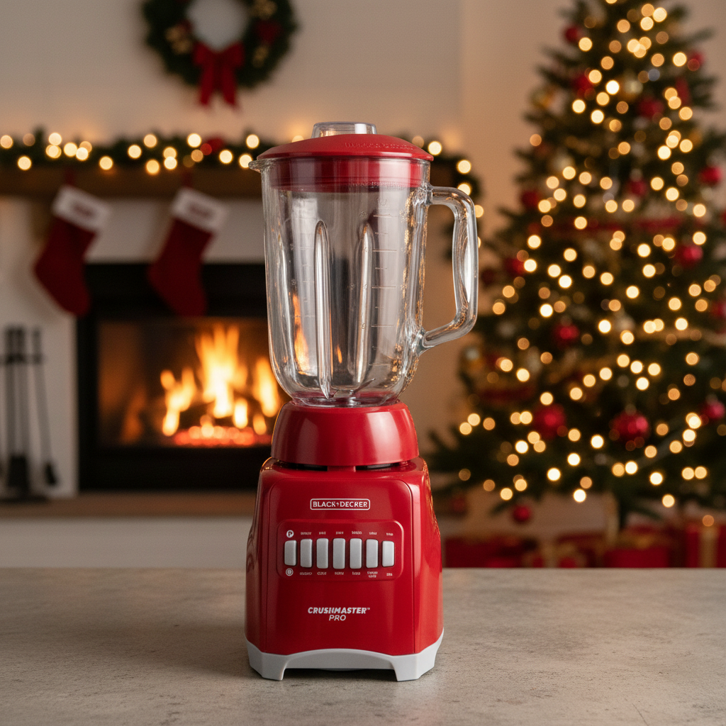 Licuadora Black+Decker 10 Velocidades Jarra Vidrio Rojo