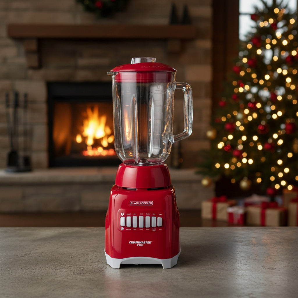 Licuadora Black+Decker 10 Velocidades Jarra Vidrio Rojo