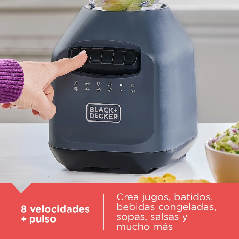 Licuadora Black+Decker Ice Crush 1.6L Cuchilla 6 Puntas