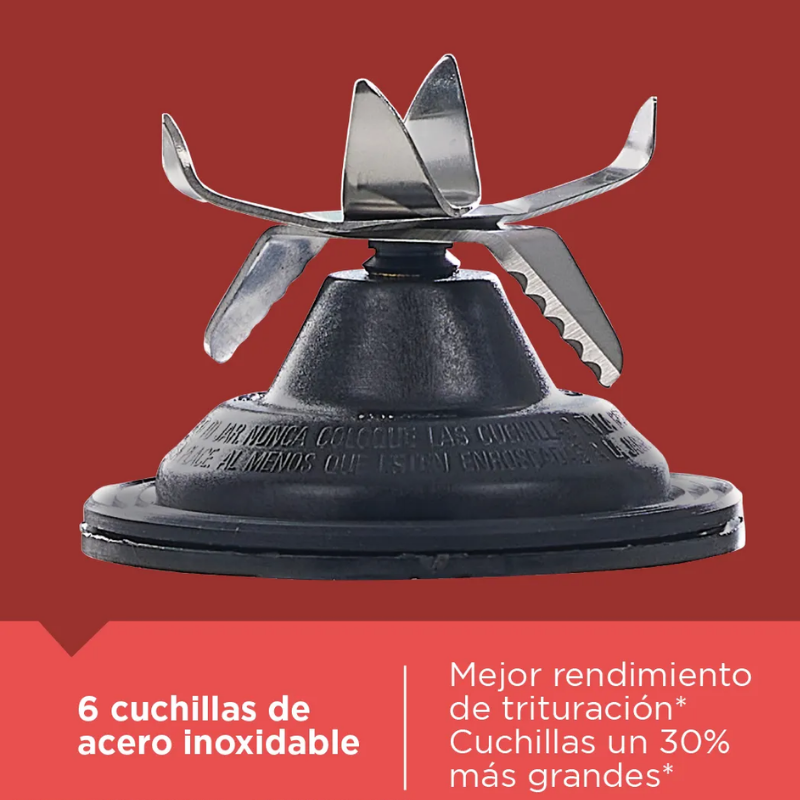 Licuadora Black+Decker Ice Crush 1.6L Cuchilla 6 Puntas