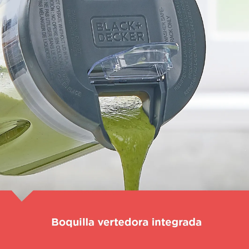 Licuadora Black+Decker Ice Crush 1.6L Cuchilla 6 Puntas