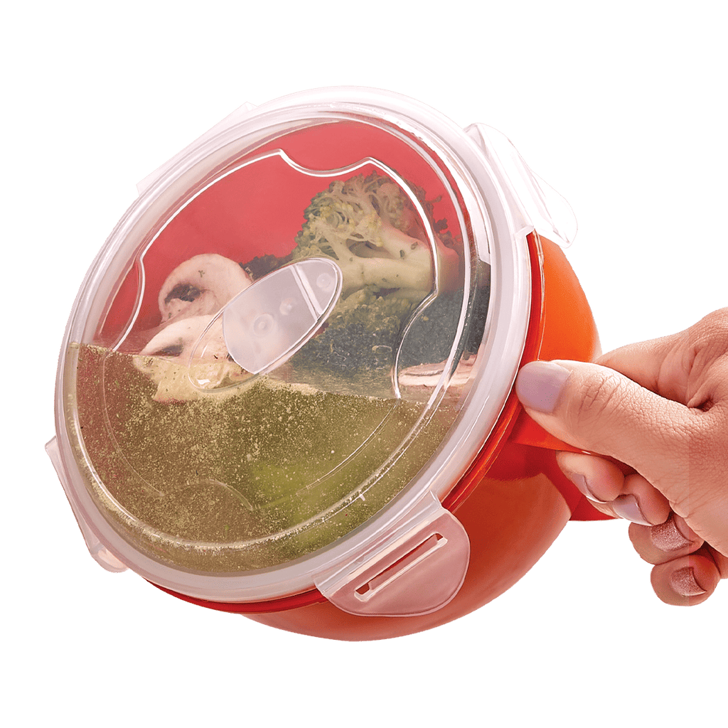 Servi Contenedor 900 ml Asa Antiderrames Microondas