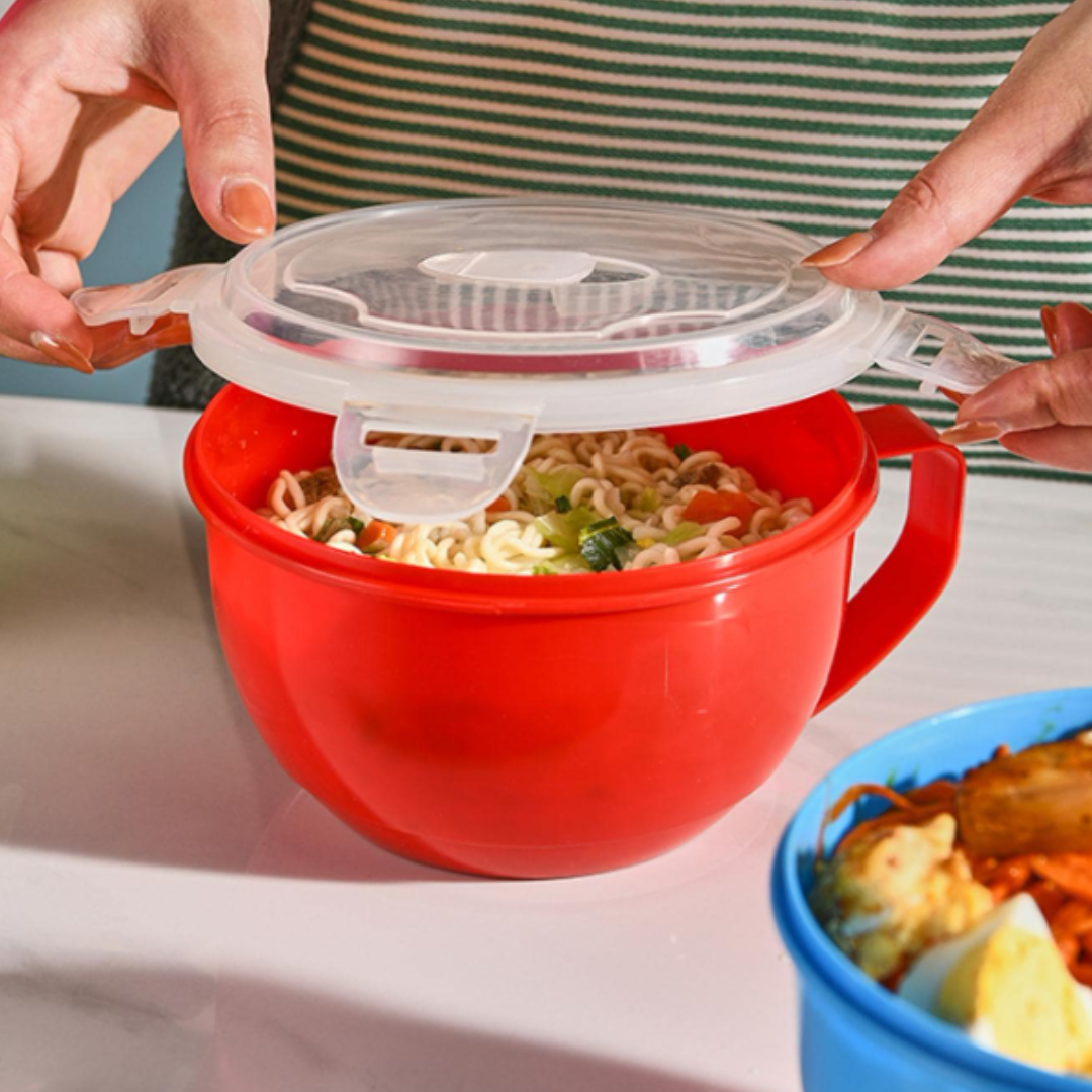 Servi Contenedor 900 ml Asa Antiderrames Microondas