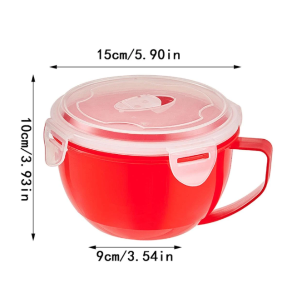 Servi Contenedor 900 ml Asa Antiderrames Microondas