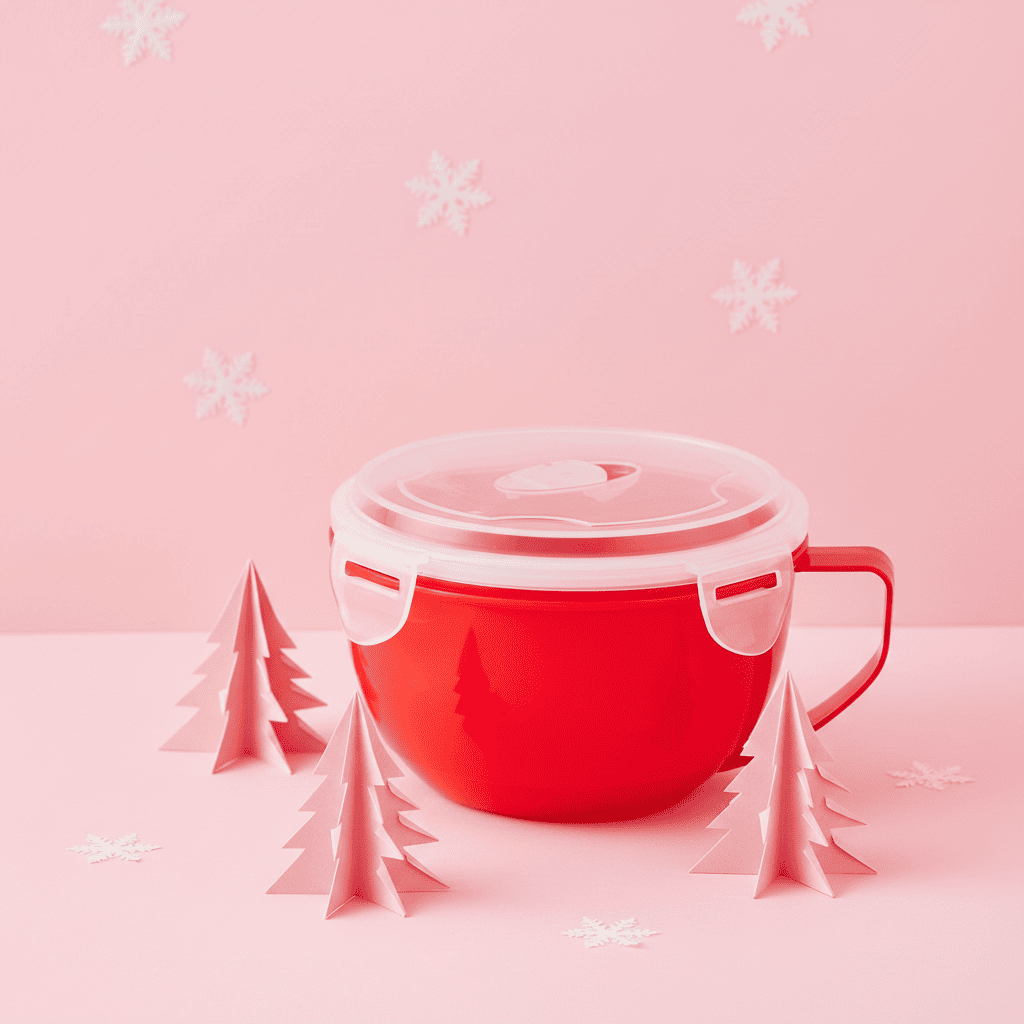 Servi Contenedor 900 ml Asa Antiderrames Microondas